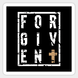 Forgiven Jesus Christian Cross Bible Verse Quote Magnet